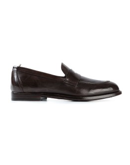distressed penny loafers