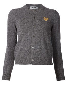embroidered heart cardigan