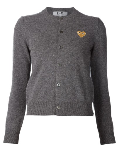 embroidered heart cardigan