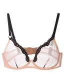 sheer tulle demi bra