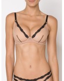 sheer tulle demi bra