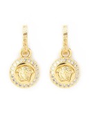 Greca and Medusa drop earrings