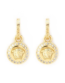 Greca and Medusa drop earrings