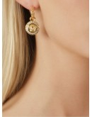 Greca and Medusa drop earrings