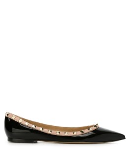 Rockstud ballerina shoes