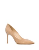 nude Romy 85 patent leather pumps