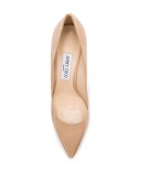 nude Romy 85 patent leather pumps