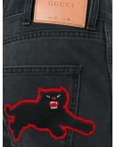 tapered jeans with panther