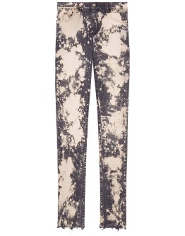 embroidery stretch tight jeans