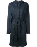 belted raincoat