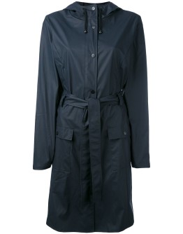 belted raincoat