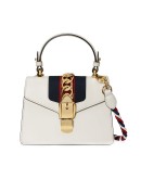 White Sylvie Small Leather shoulder bag