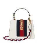 White Sylvie Small Leather shoulder bag