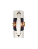 White Sylvie Small Leather shoulder bag