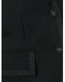 Classic Single Breasted Sport Coat With Grosgrain Tipping In 2 Ply Fresco