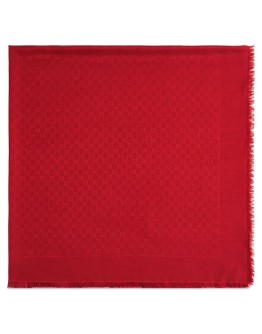 Silk wool GG jacquard shawl