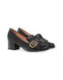 monogram fringe detail pumps