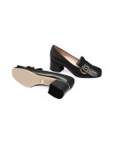 monogram fringe detail pumps