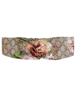 Blooms print silk headband