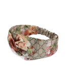 Blooms print silk headband