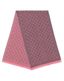 GG jacquard pattern knit scarf