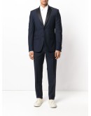 contrast lapel two piece suit