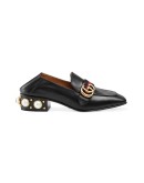 mid-heel leather loafer