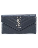 monogram quilted wallet
