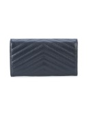 monogram quilted wallet