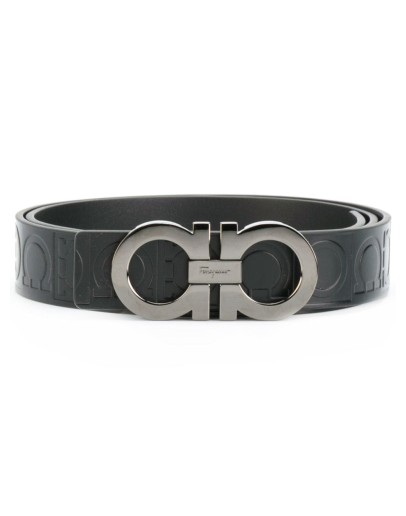all-over double Gancini belt