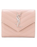 monogram compact tri-fold wallet