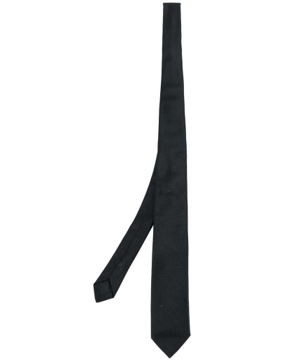 skinny embroidered tie
