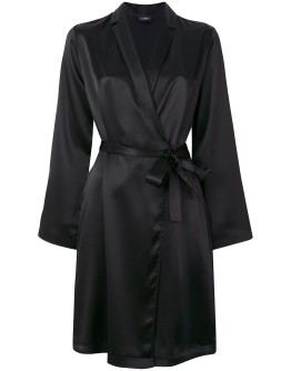 Silk short robe 