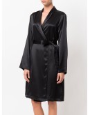 Silk short robe 