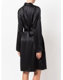 Silk short robe 