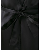 Silk short robe 