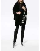 Shearling logo scarf