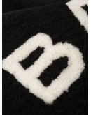 Shearling logo scarf