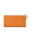 Oiled shrink long wallet