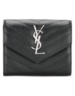 Monogram flap wallet