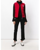 logo patch padded gilet