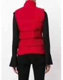 logo patch padded gilet