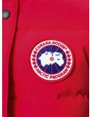 logo patch padded gilet