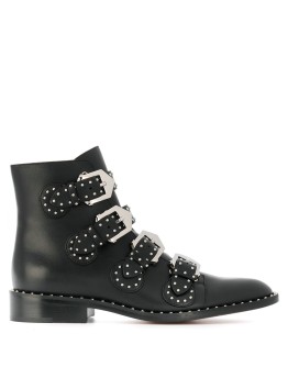 studded buckled boots