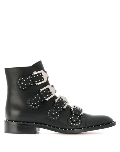 studded buckled boots