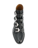 studded buckled boots