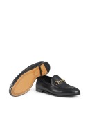 black Brixton Horsebit leather loafers
