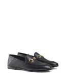 black Brixton Horsebit leather loafers