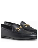 black Brixton Horsebit leather loafers