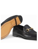 black Brixton Horsebit leather loafers